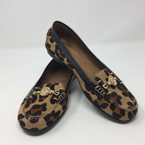 aerosoles leopard print loafers